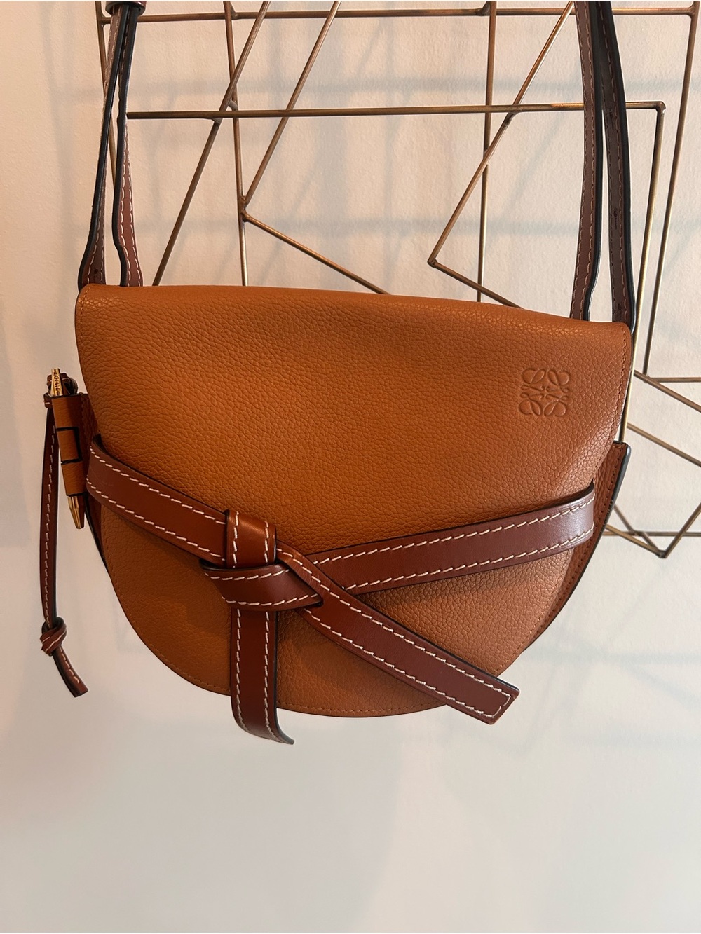 💯Authentic Loewe Small Gate Bag Tan/Brown